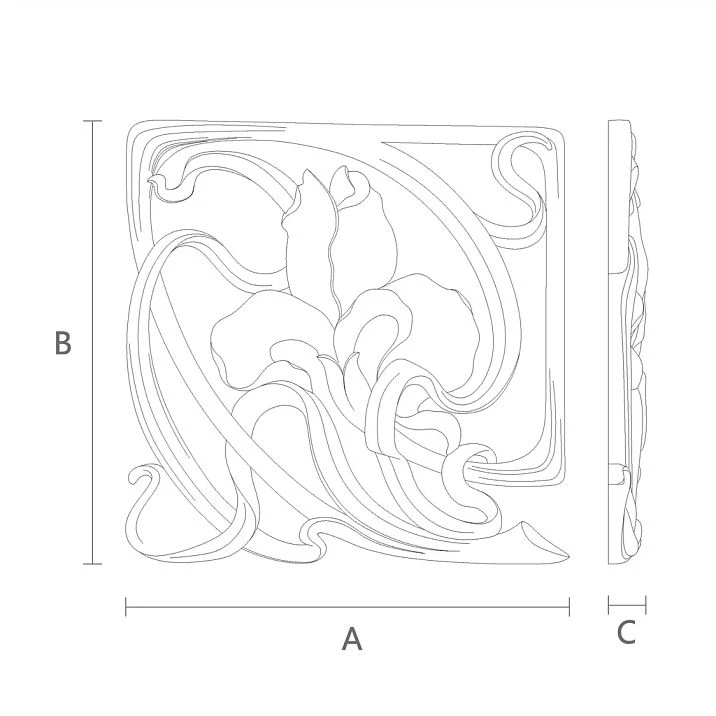 Molded decoration from polyurethane, buy in retail