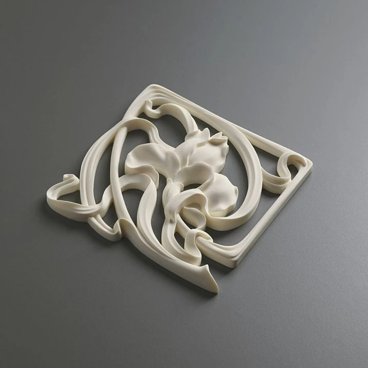 NPU-273L polyurethane trim, left decorative interior and furniture molding. High-quality Stavros polyurethane molding for painting