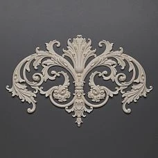 Decorative element NPU-276, modern polyurethane applique for interior