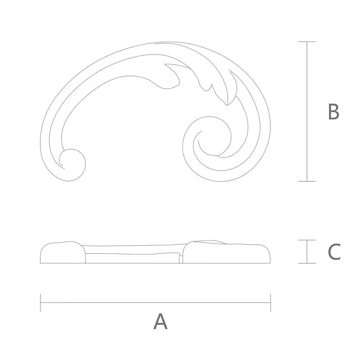Modern molding, polyurethane overlay NPU-287R drawing