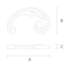 Modern molding, polyurethane overlay NPU-287R drawing