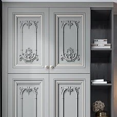 Carved polyurethane applique NPU-408