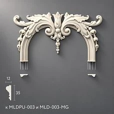 Polyurethane moldings NPU-408, polyurethane decor for moldings, universal element