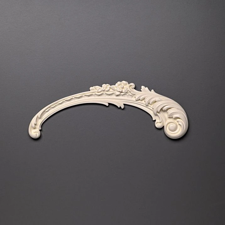 Polyurethane carved molding for interior decorative design photo