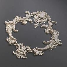Carved overlay NPU-462 made of polyurethane - a decorative element for interior