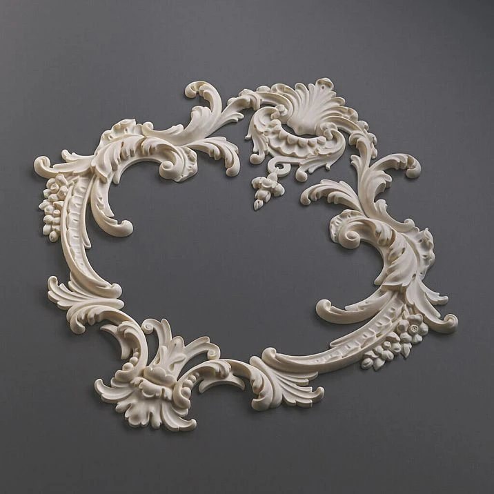 Carved overlay NPU-462 made of polyurethane - a decorative element for interior