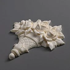 Carved overlay NPU-462-2 made of polyurethane - a decorative element for interior