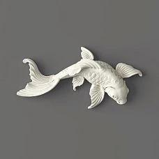 Polyurethane decorative fish molding &ndash; stylish accent in modern interior.