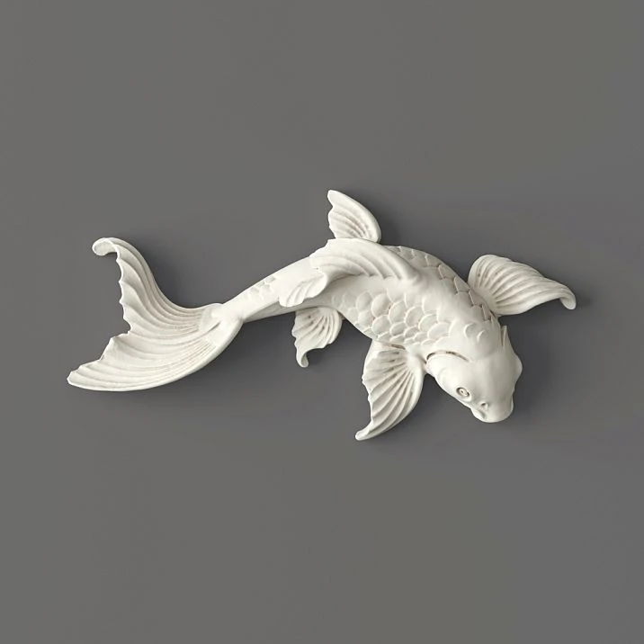 Polyurethane decorative fish molding &ndash; stylish accent in modern interior.