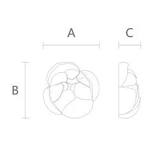 Drawing of the polyurethane overlay NPU-496 with dimensions indicated.