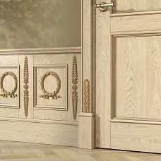 Wooden decor N-028.1 in interior on walls