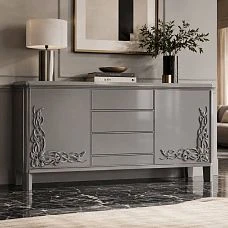 Wooden overlay N-086 for furniture and wall decor in a classic interior.