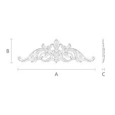 Carved inlay N-098.1 from wood drawing