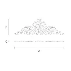 Carved decoration drawing