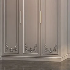 Carved inlay from solid wood N-112.1, decor for furniture facades