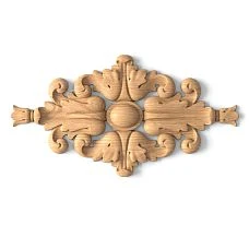 Creative composition of carved appliques N-131 on the wall in the living room