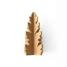 Carved wooden decor, ornament, decorative applique N-169.1