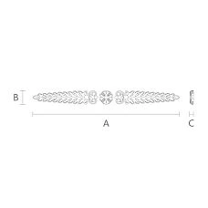 Beautiful and elegant wooden decor element N-185 drawing