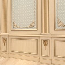 Carved wall applique N-197 in interior