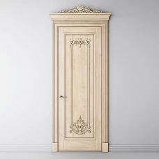 Wooden decor for doors photo