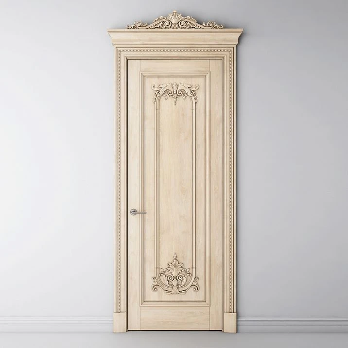 Wooden decor for doors photo