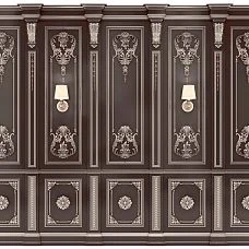 Classic Carved Decor on Wall Interior Photo