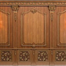Wooden carved decoration N-254L, appliques from the "Grape" collection