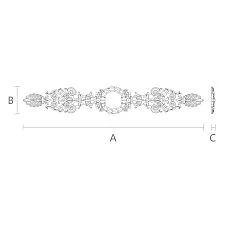 Wooden carved decor N-278 in the interior of a house on wall panels