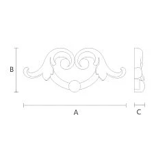 Classic decor for furniture drawing