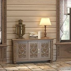 Carved wooden insert N-333 &mdash; interior decoration with wooden decor photo