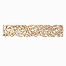 Wooden carved insert N-355R with floral pattern