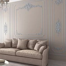 Decorative connecting element N-398.1 for wall panel and molding decoration