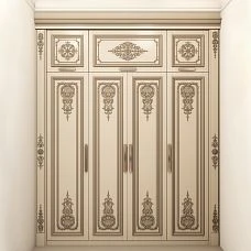 Appliques from solid wood on furniture fronts photo, carved applique N-420