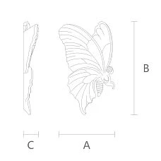Carved Wall Plate N-482L Drawing