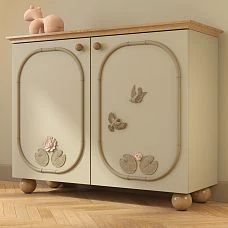 Wooden bird decoration N-492, cabinet design