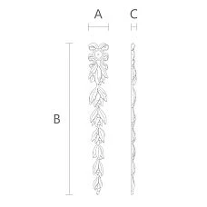 Wooden decor N-498 drawing diagram