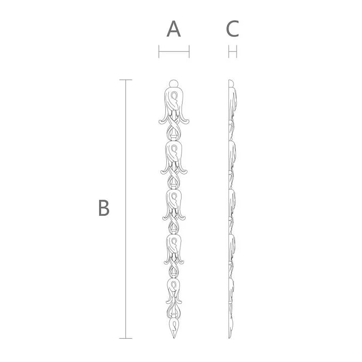 Wooden decor N-502. drawing