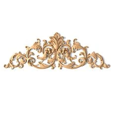 Solid wood item N-095 with carved flowers and leaves