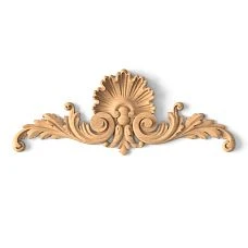 Wooden Decorative Inlay N-204 with Baroque Ornament Drawing