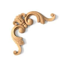 Classic style of wooden carved inlay N-213 made of oak or beech