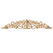 Decorative carved wooden overlay N-228 for bed decor
