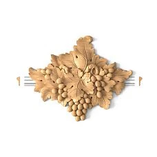 Detailed carving on applique N-256-1