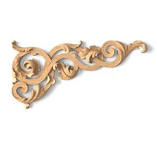 Carved wooden overlay N-339L for doors