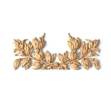 Carved wooden overlay N-348 with floral pattern in Baroque style