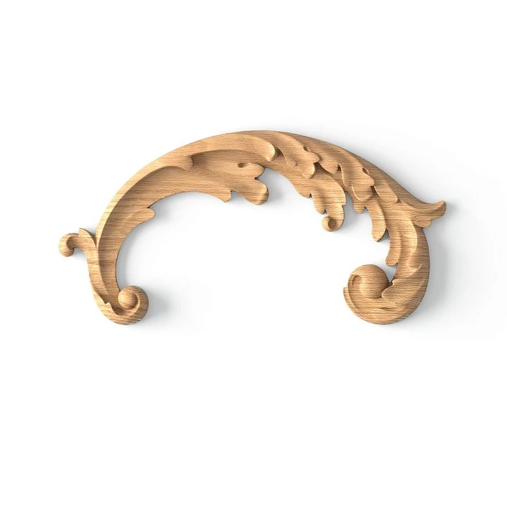 Wooden carved decor for furniture and interior