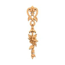 Carved overlay N.VRS-012 made of solid oak &ndash; decorative element for furniture