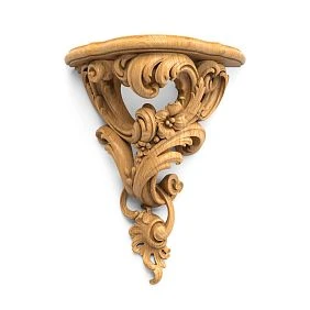 Carved shelf PKR-001