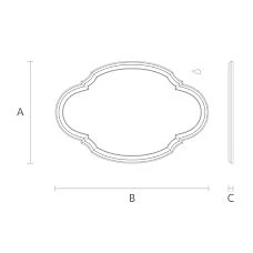 Drawing of carved frame RM-036
