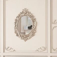 Wooden oval frame for mirror and picture, carved frame RM-041
