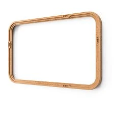 Carved wooden frame RM-052 for mirrors and pictures in horizontal position, photo of mounting holes
